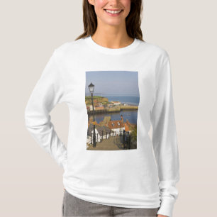 Steps leading down to the harbour, Whitby, North T-Shirt
