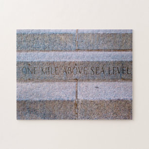 Steps Mile High Denver . Jigsaw Puzzle