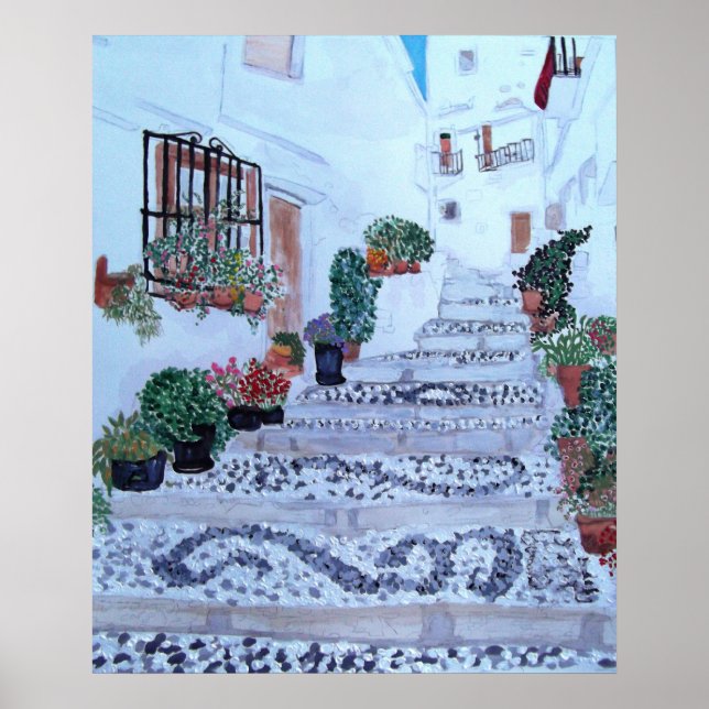 Steps The Old Town Frigiliana Poster (Front)