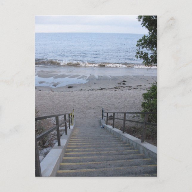 steps to the beach postcard (Front)