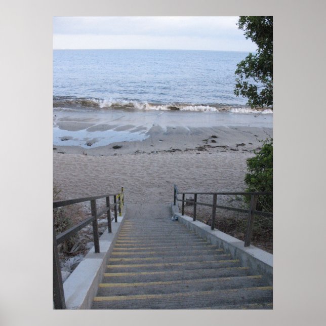 steps to the beach poster (Front)