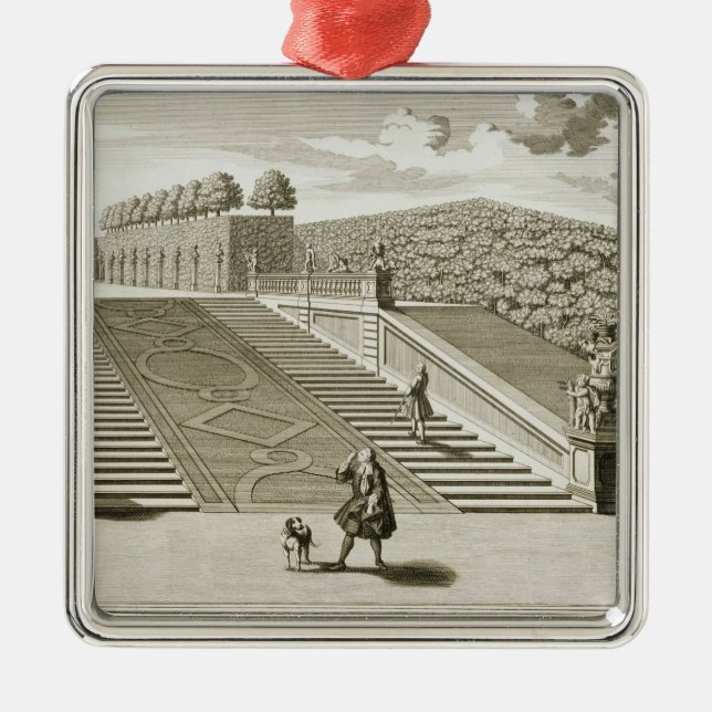 Steps to the garden terrace, Belvedere Palace, Vie Metal Tree Decoration (Front)