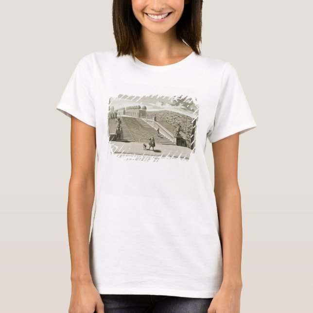 Steps to the garden terrace, Belvedere Palace, Vie T-Shirt (Front)