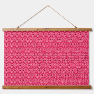 Stereogram 3d Heart Hands red design hanging art Tapestry