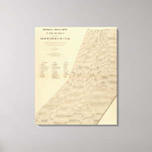 Stereogram of displacements Utah Canvas Print