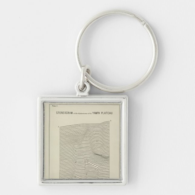 Stereogram Uinta Mountains Key Ring (Front)