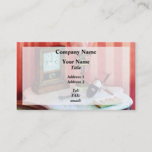 Stereopticon, Lamp and Clock Business Card