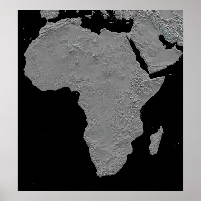 Stereoscopic view of North America Poster (Front)