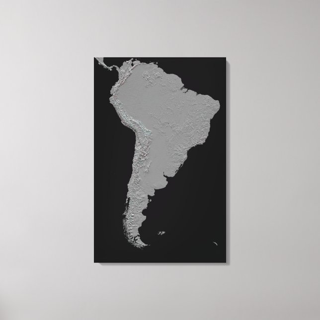 Stereoscopic view of South America Canvas Print (Front)