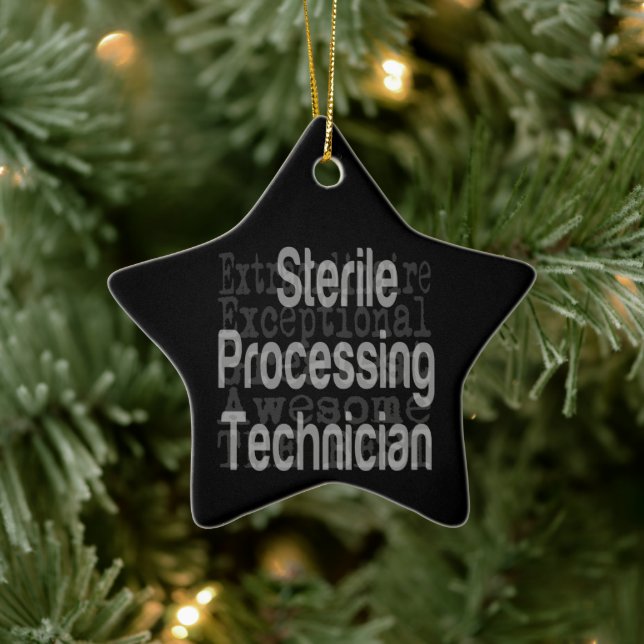 Sterile Processing Technician Extraordinaire Ceramic Tree Decoration (Tree)