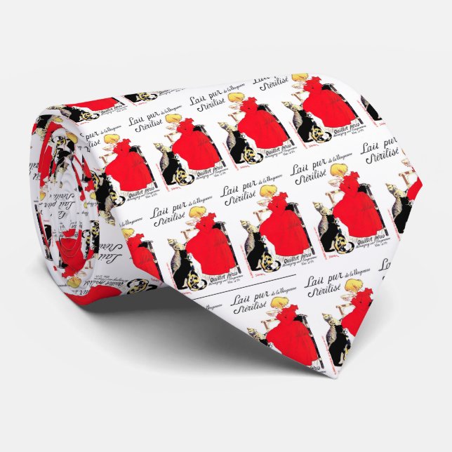 "Sterilised pure milk from the Vingeanne" Tie (Rolled)