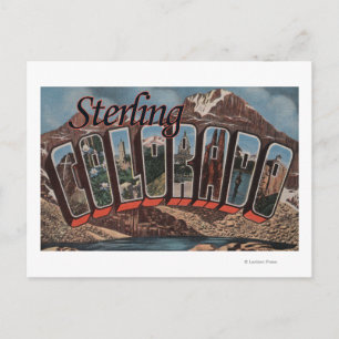 Sterling, Colorado - Large Letter Scenes Postcard