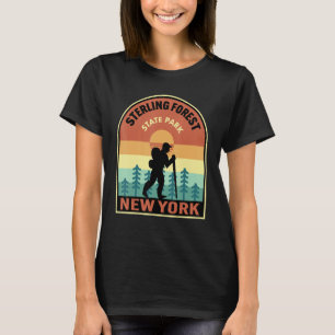 Sterling Forest State Park New York Retro Hiking T-Shirt