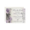 Sterling Silver Purple Rose Wedding Save the Date