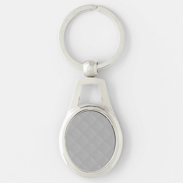 Sterling Silver Quilted Pattern Key Ring (Front)