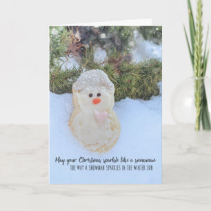 STERLING SNOWMAN Greeting Card
