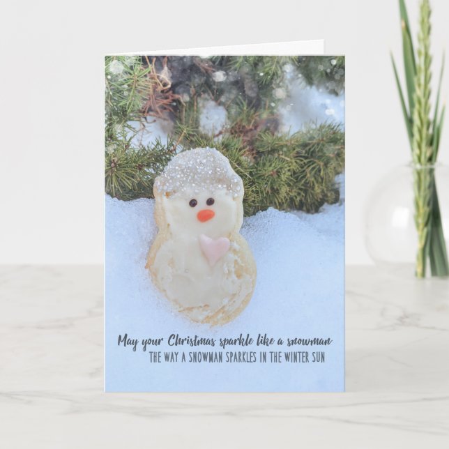 STERLING SNOWMAN Greeting Card (Front)