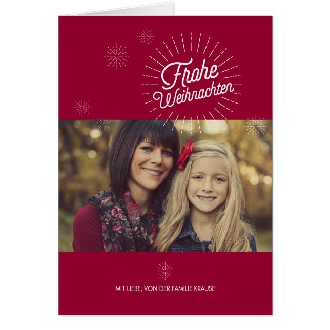 Sterne-Feiertags-Gruß (Front)