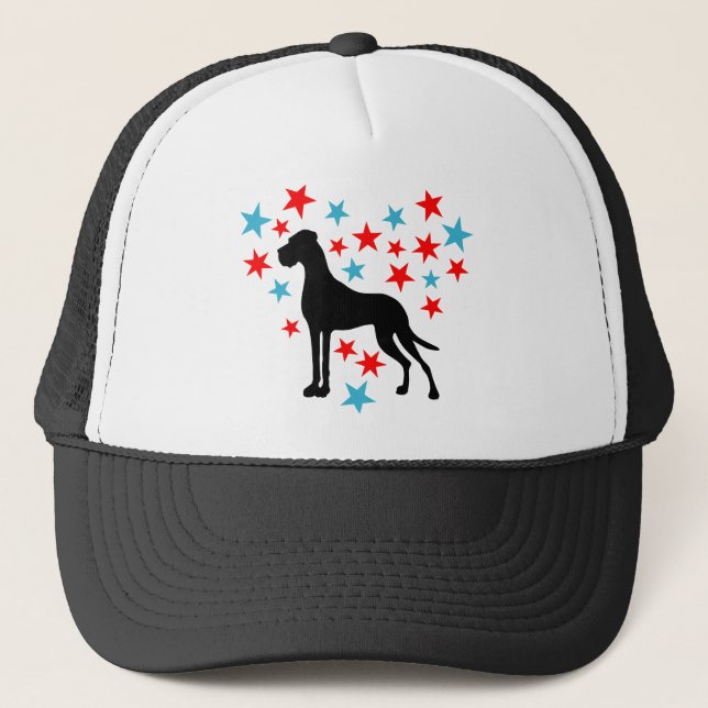 Sternenherz Dogge Trucker Hat (Front)