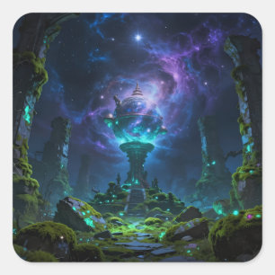 Sternenpfad – Reise durch das Universum Square Sticker