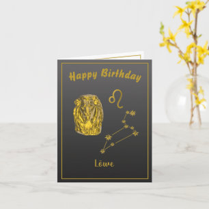 Sternzeichen Löwe -  Card