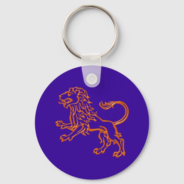 Sternzeichen Löwe zodiac sign Leo Key Ring (Front)