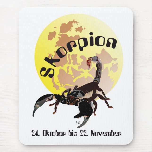 Sternzeichen Skorpion Mauspad Mouse Pad (Front)