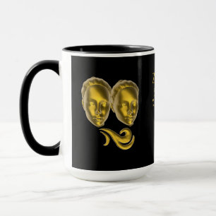 Sternzeichen Zwillinge, gold - Mug