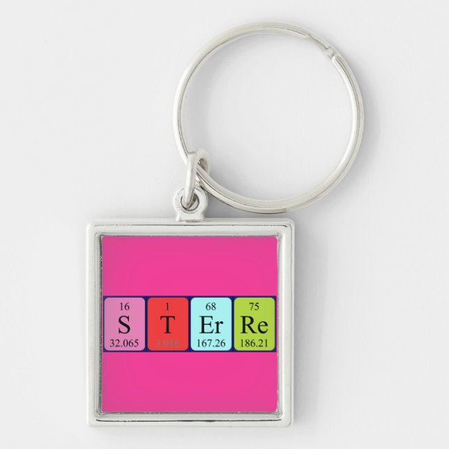 Sterre periodic table name keyring (Front)