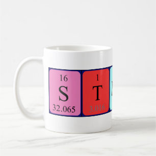 Stessy periodic table name mug