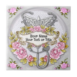 Stethoscope caduceus nurse  tile