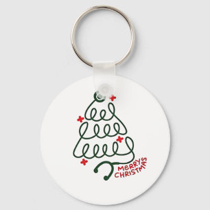 Stethoscope Christmas Tree Lights Nursing Scrubs  Key Ring