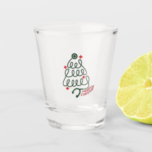 Stethoscope Christmas Tree Lights Nursing Scrubs Shot Glass
