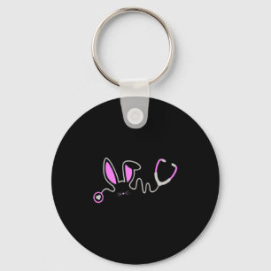 Stethoscope Easter Bunny Nurse Doctor Egg Ears  Key Ring