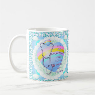 Stethoscope exceptional nurse coffee mug