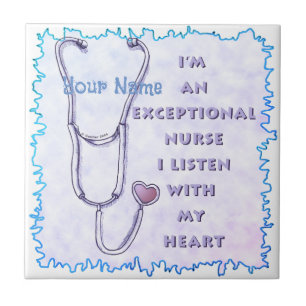 Stethoscope exceptional nurse  tile