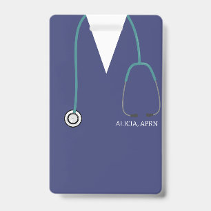 Stethoscope For Nurse ID Badge
