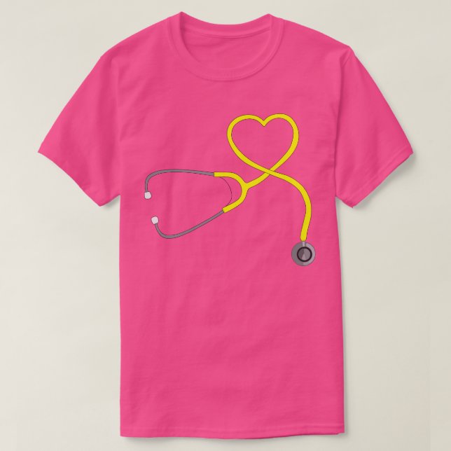 Stethoscope Heart 5 T-Shirt (Design Front)