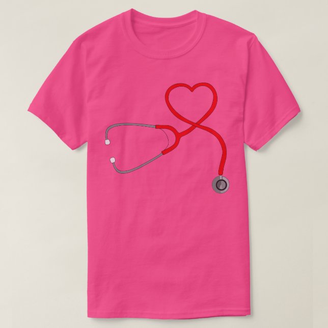 Stethoscope Heart 7 T-Shirt (Design Front)