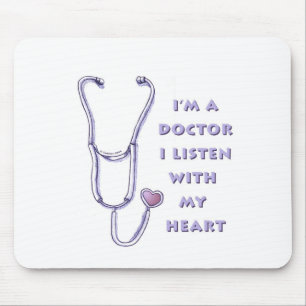 Stethoscope Heart doctor Mouse Pad