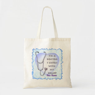 Stethoscope Heart doctor Tote Bag