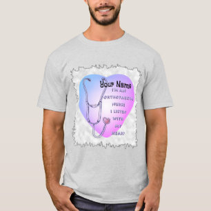 Stethoscope heart Orthopaedic Nurse T-Shirt