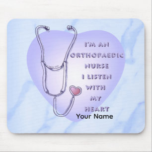 Stethoscope heart Orthopedic Nurse Mouse Pad