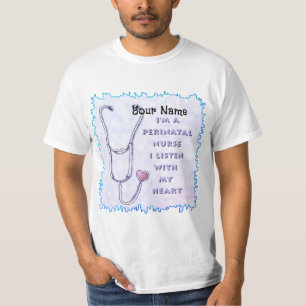 Stethoscope Heart Perinatal Nurse T-Shirt