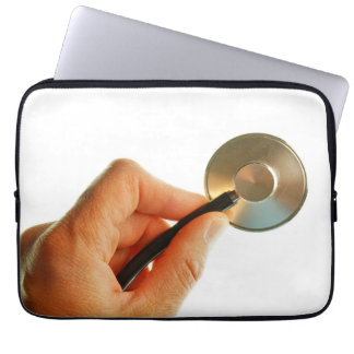 stethoscope hospital sick better get well soon. laptop sleeve