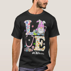 Stethoscope Love Cna Nurse Life Happy Easter Day T-Shirt