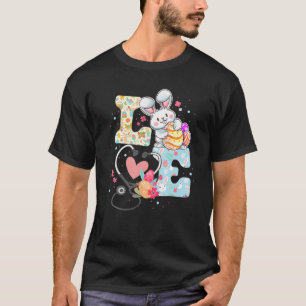Stethoscope Love Easter Nurse Life Bunny Egg For N T-Shirt