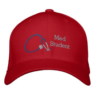 Stethoscope Med Student Embroidered Cap