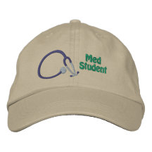 Stethoscope Med Student Embroidered Cap