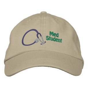 Stethoscope Med Student Embroidered Cap